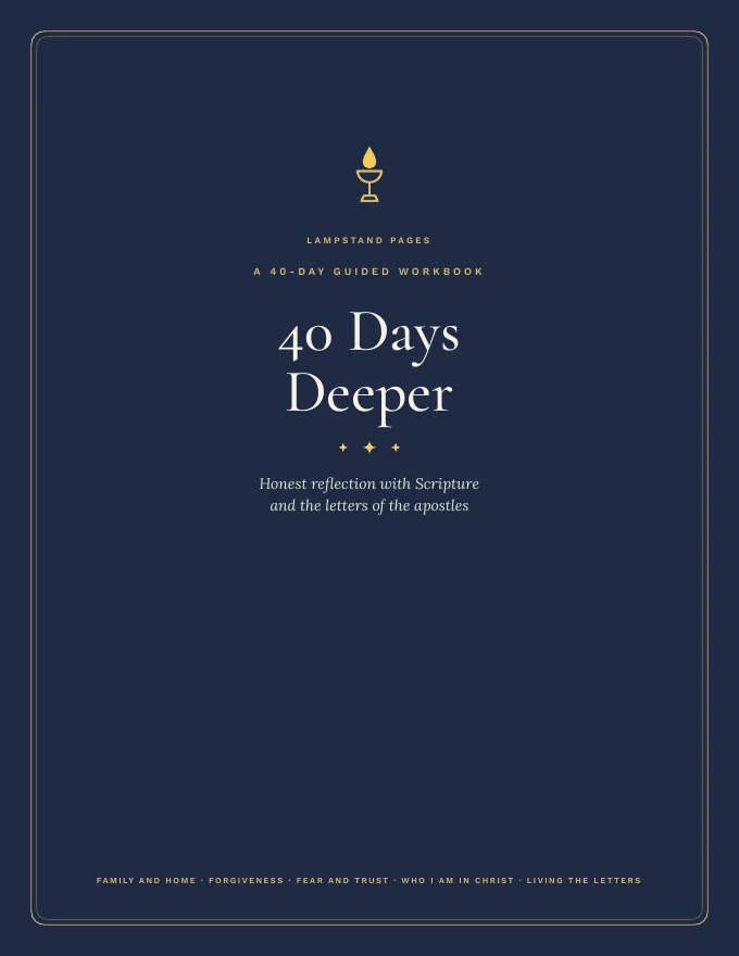 Cover of the 40 Days Deeper workbook