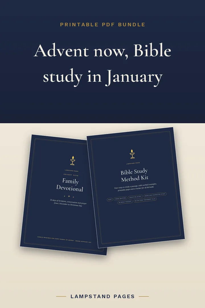 Advent Devotional and Bible Study Kit Bundle overview